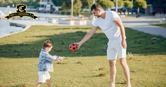 parent with child during summer